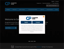 Tablet Screenshot of canadapipe.com